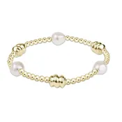 admire gold & admire pearl 3mm gold bracelet