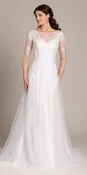 Beaded Embroidered Tulle Sweetheart A Line Dress