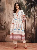 Angrakha Kurta Set