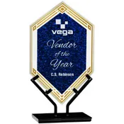 Acrylic Large Infinity Diamond Plaque with Iron Stand