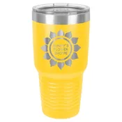 Polar Camel 30 oz. Yellow Ringneck Vacuum Insulated Tumbler w/Clear Lid
