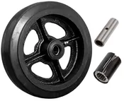 10" x 2-1/2" Rubber on Cast Iron Industrial Replacement Wheel – 1000 lb | CasterHQ