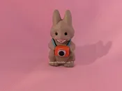 1990 Vintage Merry Miniatures Bunny with Camera