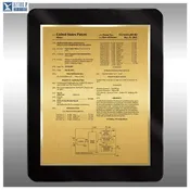 AirLucite® Black Floating Patent Plaque – 11"x14" with Rounded Corners