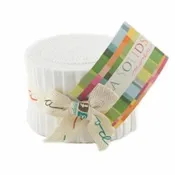 Bella Solids Junior Jelly Roll White 9900JJR-98