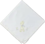 Auraluz - Blanket White with Yellow Giraffe