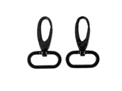 1.5" Swivel Hook - Black Metal -Set of Two