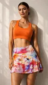 Print Jully Tennis Skort