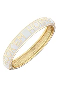Hook 'Em Horns Hinge Bangle Austin Texas