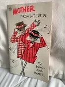 Vtg Greeting Birthday Card MCM  Hallmark Mother mom scarecrows