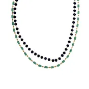 15+ Beaded 2 Row Necklace