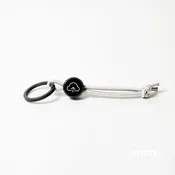 Tap-to-Phone Keychains on Active Bungee - Clay Circle