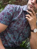Abstract Floral Shirt
