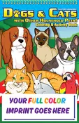 Dogs Cats Tablet Imprint Coloring Book