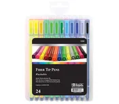 Bazic Fiber Tip Pen Set – Washable – 24 Piece