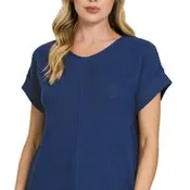 Center Seam Sweater in Navy
