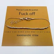 Bracelet: Golden Morse Code