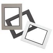 0.060" Black Core Double Mats : 9 X 12 For 6 X 9 Artwork