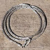 20″ – 2mm .925 Sterling Silver Byzantine Chain