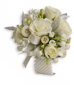 All Buttoned Up Corsage