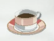 STPS06-18 PASTEL TEACUP by Stitch Tent Needlepoint STPS06-18