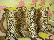 Animal Print Throw Pillow Cover, Cheetah Print, Brown & Gold