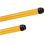 4 Pack of T-12 Premium Amber UV Sleeve Cover, 100% UV Blocking - 48in with End Caps