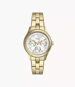 Brynn Multifunction Gold-Tone Stainless Steel Watch