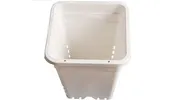 12"x12" Square White Pot, 12" Tall