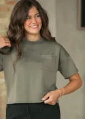 Crew Neck Scuba Top