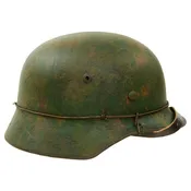 German WWII M35 Steel Helmet - Panzer Division, Eastern Front & the Battle of Kursk