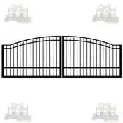 Arched Dual Swing Gate – 10ft x 5ft – 4″ Posts