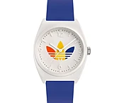 Adidas Unisex Project Two GRFX AOST24070 White Blue Watch 38mm NEW
