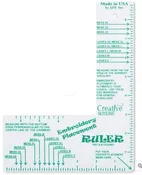Adult Buddy Embroidery Placement Ruler