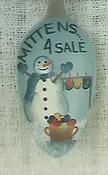 Mittens 4 Sale Teaspoon Ornament - Debby Forshey
