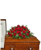 24 ROSE CASKET SPRAY
