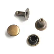 24 Small 6mm Rivets Antique