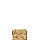Allen Wallet | Cocoa Raffia/Gold
