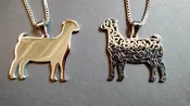 Goat Pendant- Solid or Filigree