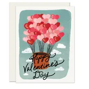 “Happy Valentine’s” Hot Air Balloon card