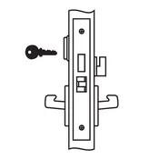 8860FL Mortise Entrance or Storeroom Lever Lockset