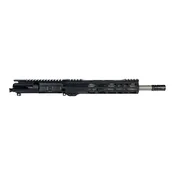 12.5" 338 ARC Complete Upper - Shaw Heavy Matte SS Barrel - 10" Rail - A2 Flash Hider - BCG - CH