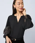 Lace Trim Blouse