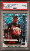 2023 Topps Chrome Formula 1 Max Verstappen Mini Diamond Refractor /299 PSA 10