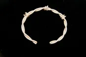 Barbed Wire Cuff Bracelet in Sterling - Female -Large