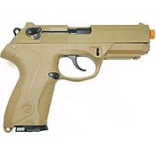 Front Firing Replica P4 9mm Automatic Blank Firing Gun Desert Sand Finish