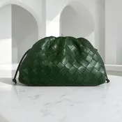 BOTTEGA VENETA Intrecciato Mini Pouch in Green