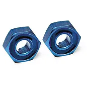 12mm Aluminum Hex Hubs: BLUE