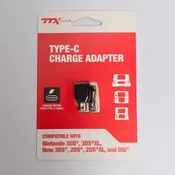 3DS 2DS DSi - Charge cable adapter to USB-C - (3rd) TTX Tech Innex - NEW