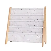 3 Sprouts Recycled Fabric Book Rack - Terrazzo Colors